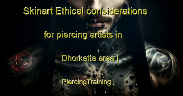 Skinart Ethical considerations for piercing artists in Dhorkatta area | PiercingTraining | PiercingClasses | SkinartTraining-India